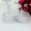 50Pcs/Bag 5g Empty Cream Bottle Wear-resistant Excellent Sealed Performance Clear Round Refillable Makeup Container for Travel