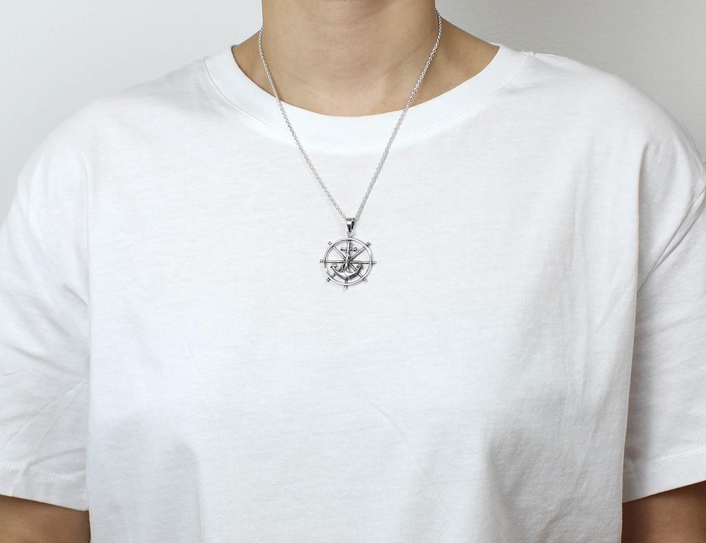 Anchor, Fouled Anchor, Anchor, Silver 925 Pendant, Pendant Top