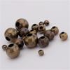 Louleur High Quality Round Tone Metal Beads Smooth Ball Spacer Beads for Jewelry Making Iron Beads DIY Bracelet Necklace