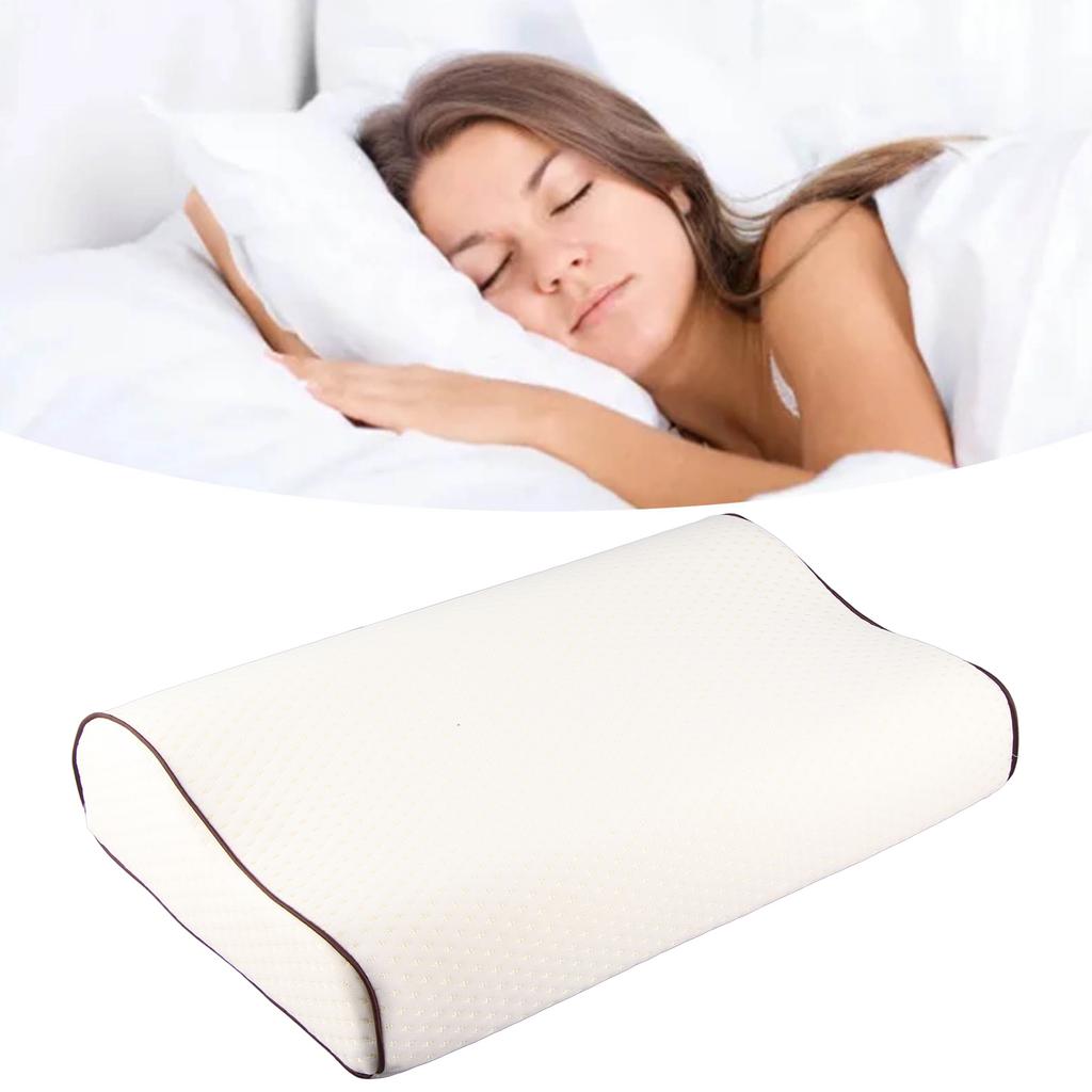 Memory Foam Pillow Slow Rebound Wavy Sleeping Pillow Shoulder Cervical Support Pillow 50x30cm
