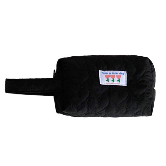 

Пыленепроницаемый пенал с ручкой, полиэстеровая сумка для хранения карандашей большой емкости, канцелярские принадлежности чёрный