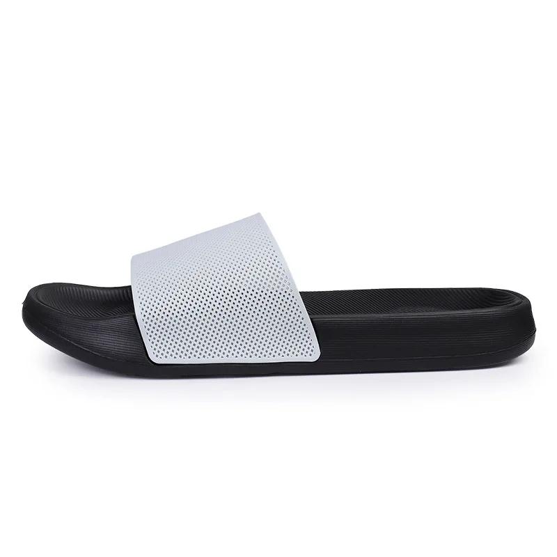 Summer Fashion Couple PVC Slippers Men's Women's Flat Sandals Polyester Lining Breathable Slip-On Slippers