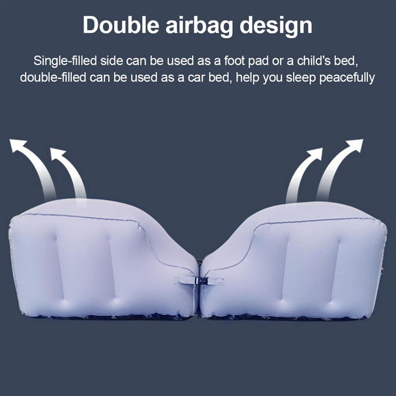 Nafukovací auto cestovní postýlka Zadní sedadlo Lehká nafukovací matrace PVC polštář Cestovní postýlka do auta Pro auto SUV Samořídící Kempování