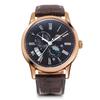 [Orient] SUN&MOON Automatic Watch RN-AK0002Y Men's Brown Pink Gold x Brown