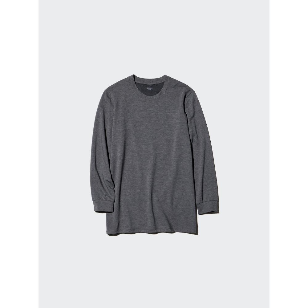Uniqlo Warm HeaTTech CoTTon Crew Neck T 3 4 Sleeve