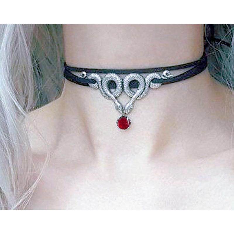 Gothic Style Snake Necklace Jewelry