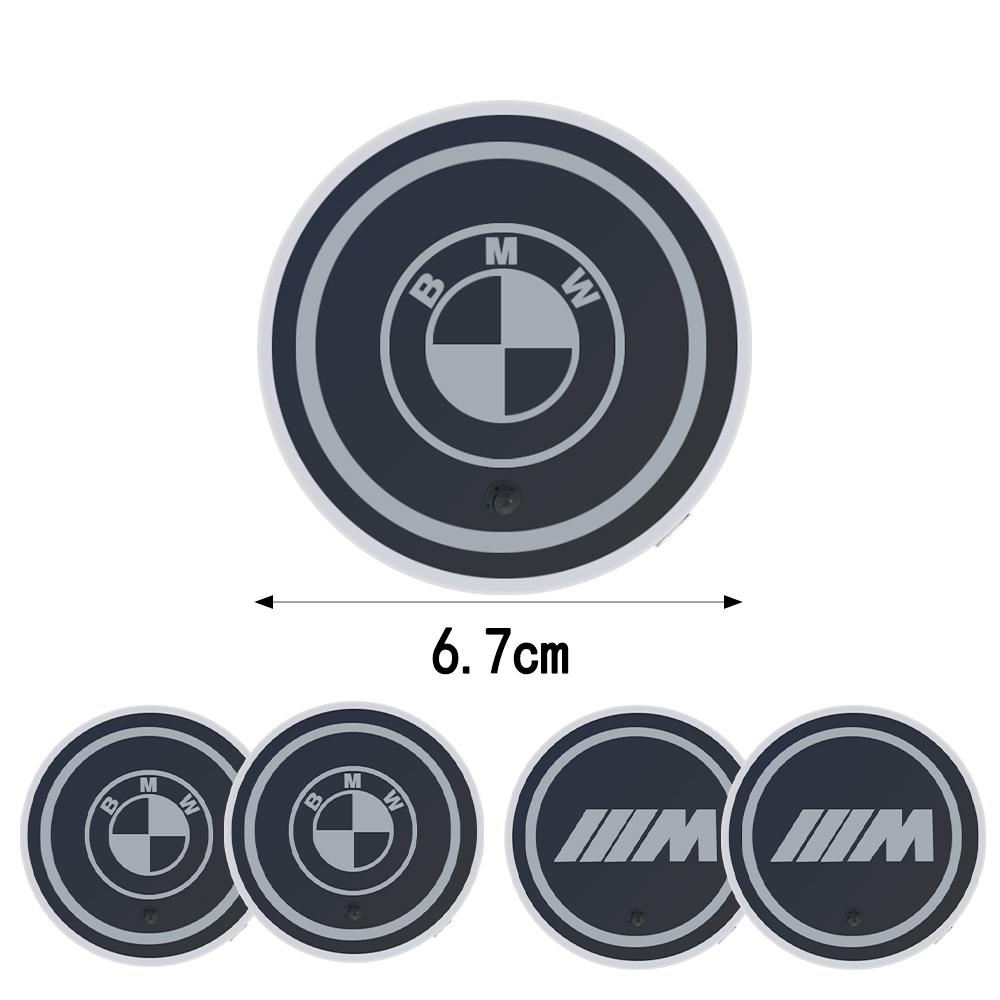 7 Color USB Charging Car Led Luminous Car Water Cup Coaster For Bmw M E46 E90 E60 F30 F10 E39 F20 E87 E36 G20 G30 X5 E70 E92 E91