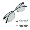 [OTC.web] 2399HC Polarized Photochromic Sunglasses for Men - Classic, Stylish Metal Wellington Design with UV Protection (C8 BlueSilver)