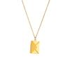 Fashion Creative Personality Gold Mirror Detachable Envelope Pendant Chain Necklace