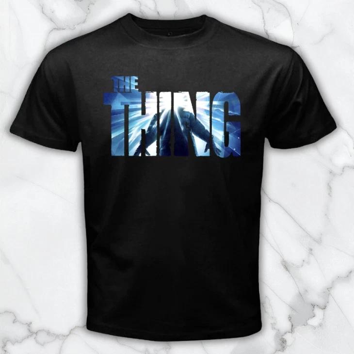 The Thing Horror Movie Men s Black Graphic T Shirt Freeships XS