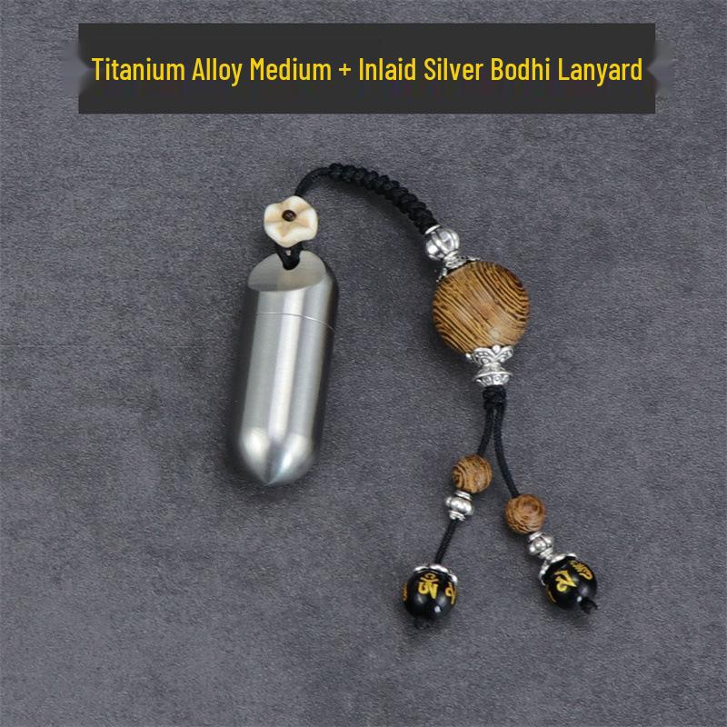 Waterproof Stainless Steel Pill Bottle Capsule - Portable, Moisture-Proof Storage for Outdoor Use