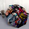 1pc Dragon Ball Z Goku Vegeta Automatic Opening/Closing Umbrella with 3-Fold Design, Perfect Gift for Fans, Travelers, Daily Use, Festival Present.C01