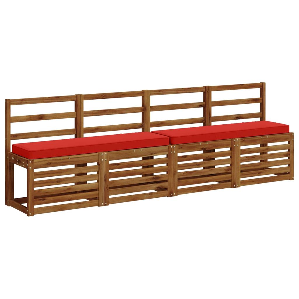 1 Piece VUGHT Bench Cushion 100percent Polyester Red 110 X 30 X 5 Cm