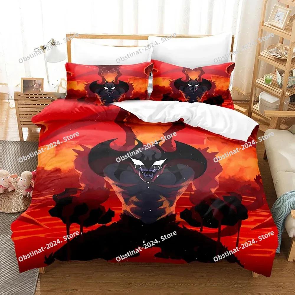 Devilman Crybaby Sängkläder Set Pojkar Flickor Tvilling Queen Size Påslakan Örngott Säng Barn Vuxen Mode Hemtextilextile
