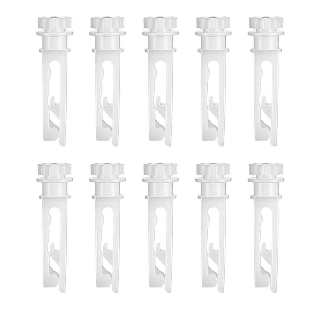 Pack of 10 Vertical Blind Repair Tabs White Stems for Easy Window Blind Fixing