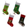 Grinch Christmas Stocking: Green Furry Monster Candy Bag & Tree Ornament