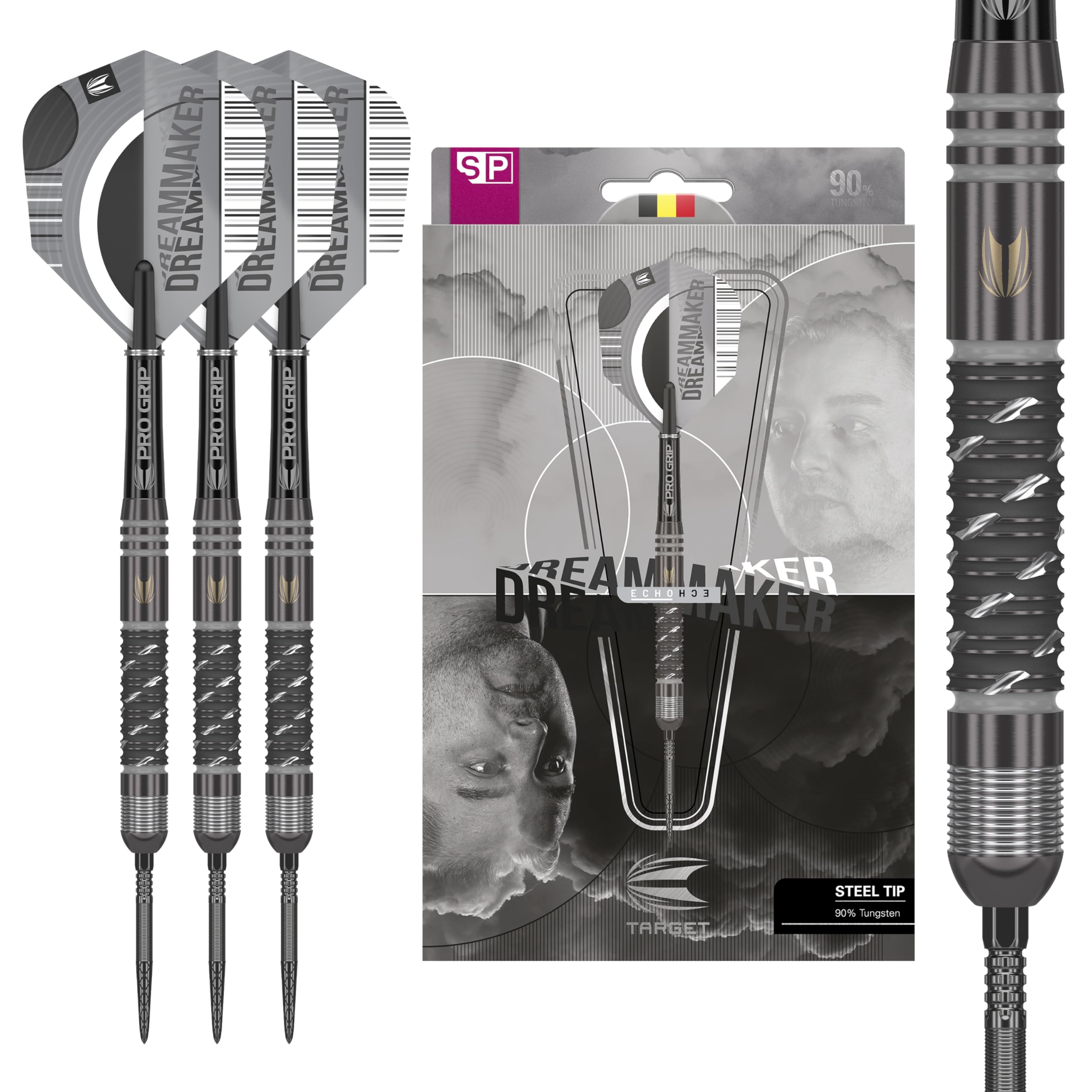 

TARGET DIMITRI VAN DEN BERGH x ECHO SP STEEL TIP DARTS 90% (24g)