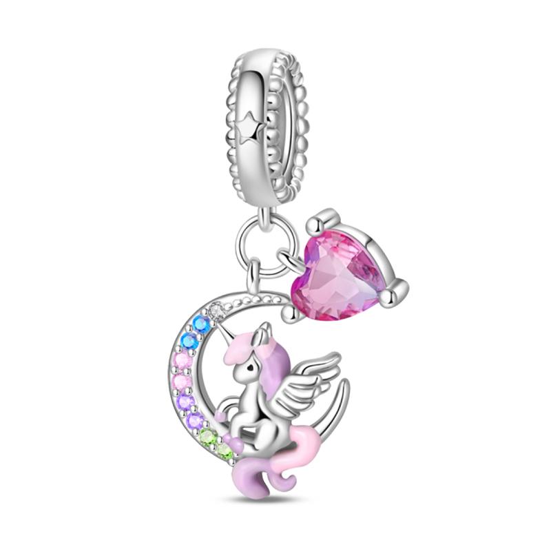 Fun Copper Magic Hat Card Graffiti Amusement Park Circus Charms Beads Fit Pan Original Bracelets Diy Fine Jewelry