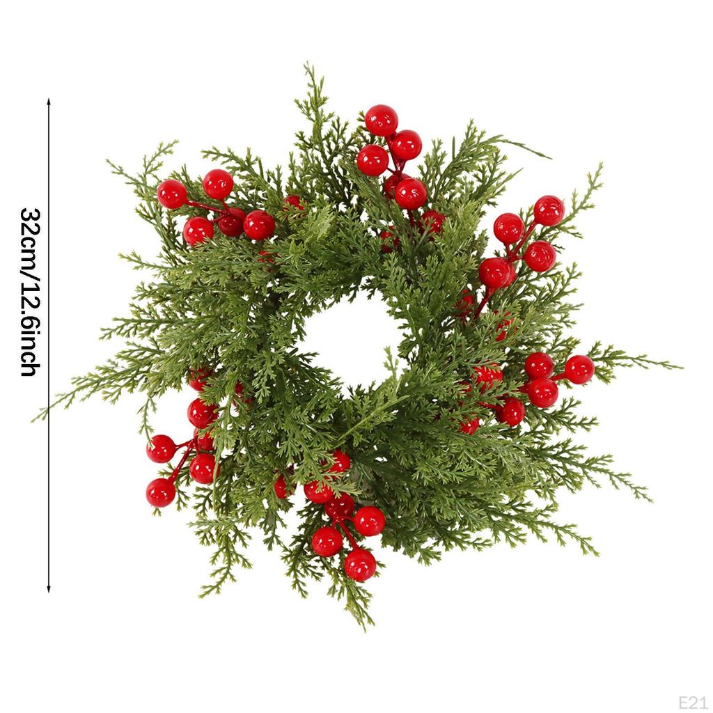 Christmas Candle Ring Decoration Holder for Celebration Kitchen Party Style A