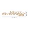 10pcs Christmas Wood Letter Cutouts Merry Christmas Words Slices DIY Crafts Wood Tag for Window Door Party