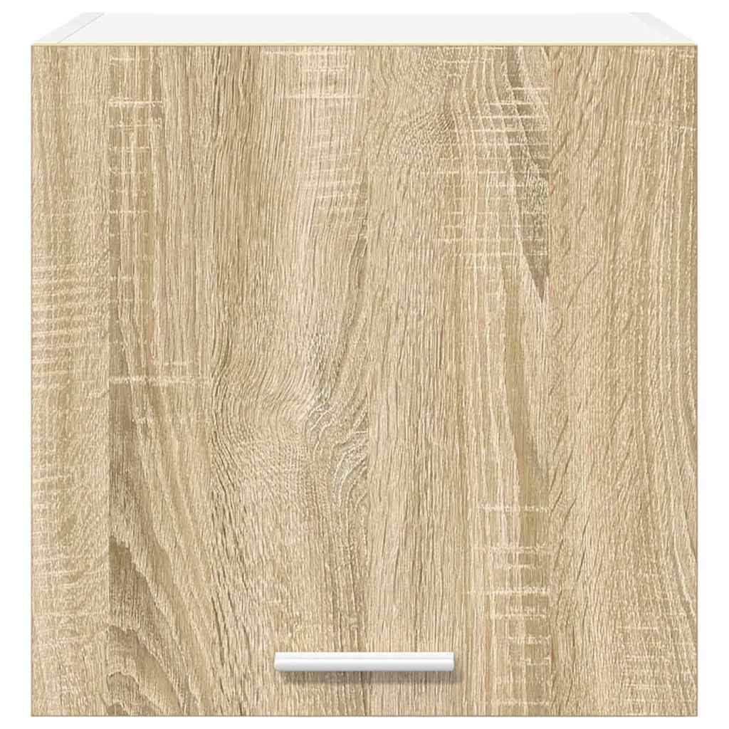 Wall Cabinet Sonoma Oak and White 40 X 31 X 40 Cm