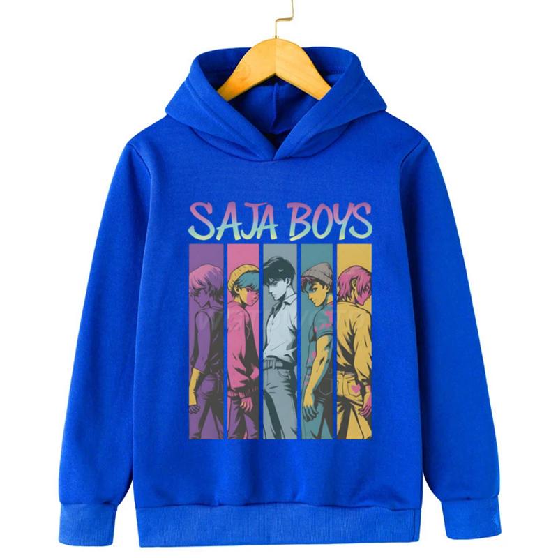 Saja Boys Kpop Lovci démonů Mikiny Chlapci Dívky Ležérní móda Podzimní mikina s kapucí 2025 Filmová mikina pro děti Anime oblečení