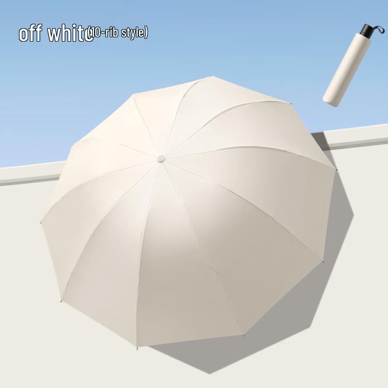 Yushiyi 10-Rib Double Sun & Rain Umbrella