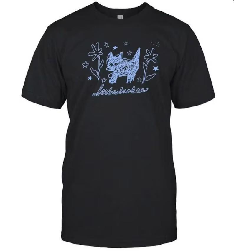 HOT Beabadoobee Scribble Cat Tee Unisex T-Shirt L