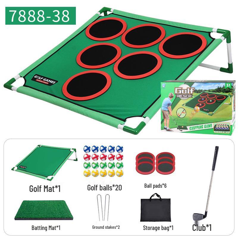 Children's Thickened Golf Mat Set: Indoor/Outdoor Play with Clubs
