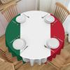 Round Mexico Flag Tablecloth 60 Inches Kitchen Dinning Table Cloth Spillproof Mexican Coat Of Arms Table Covers