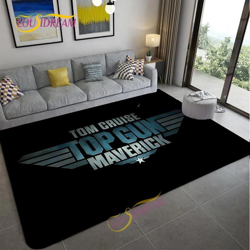 Top Gun Umělecký Vzor Loga Koberec Filmový Prvek Dekorační Koberce Moderní Domov Obývací Pokoj Podlahové Rohože Koberce do ložnice Koupelna