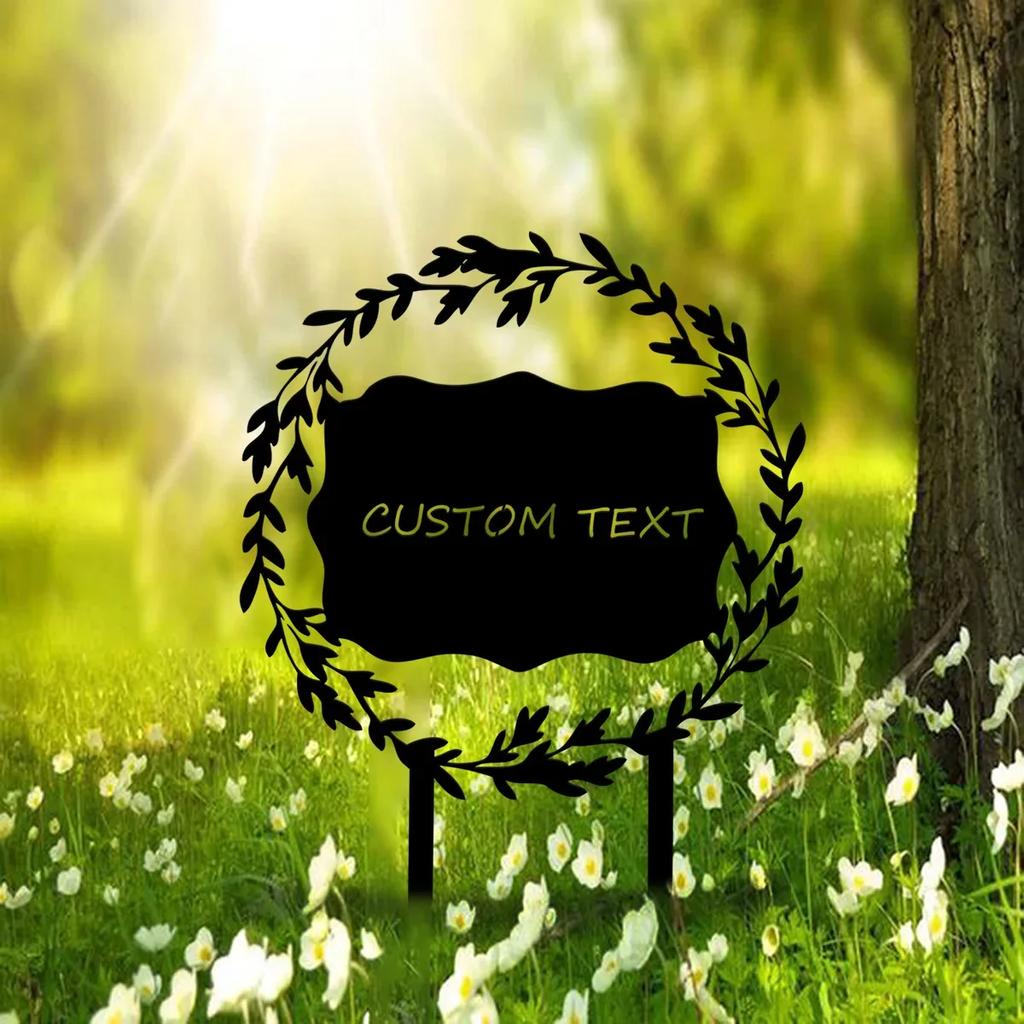 Metal Tin Sign Garden Decor Personalized Yard Art Custom Metal Wall Art
