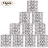 10pcs Napkin Rings, gold/silver Bling Napkin Holder Bulk Rings Buckles for Wedding Dinner Party Table Decor Holiday Parties