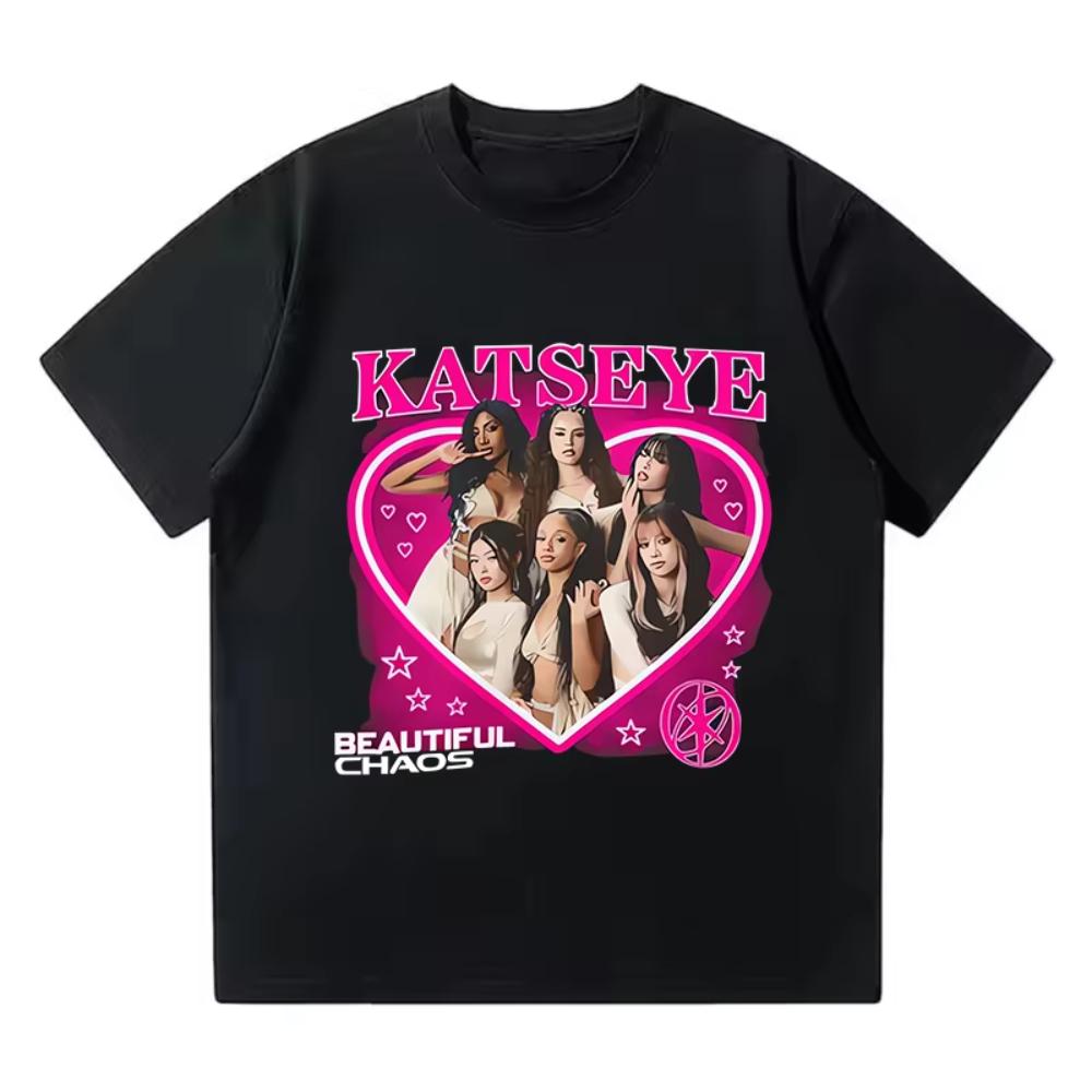 2025 Heiße Katze Lustig Bedruckte T-Shirts Damen Herren Lässige Grafik-T-Shirts Oberteile Unisex Koreanischer Stil T-Shirt Gothic Y2k T-Shirt Kleidung