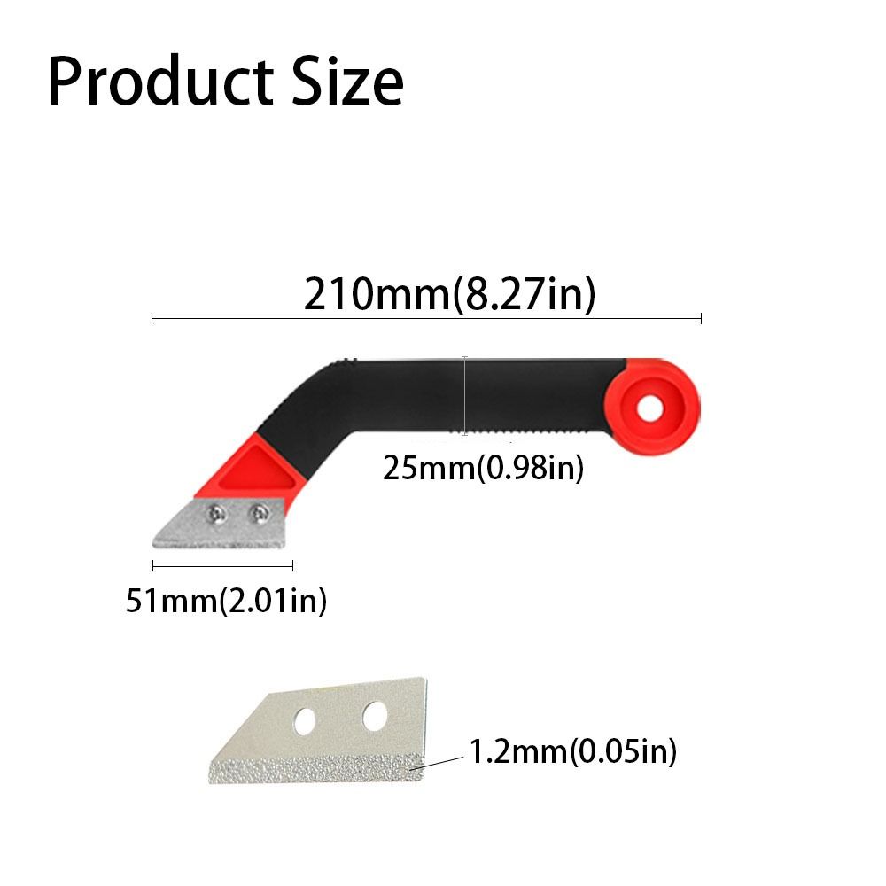 Broken Particle Chip Tile Grout Remover Plastic Handle Joint Rake Scraper  Floor Tiles