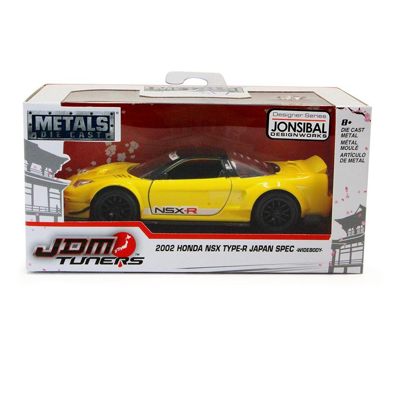 

Литая под давлением модель игрушечного автомобиля NSX Wide Body Hard Top 2002 года в масштабе 1:32, желтый цвет 1/32-Size:14*6.5*6cm жёлтый