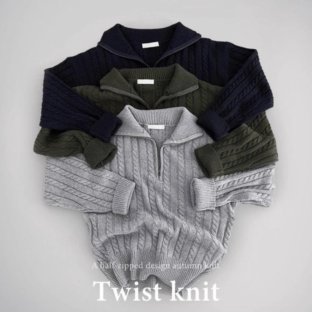 Women's Retro Wool Half-Zip Knitted Cardigan - Autumn Winter 2026