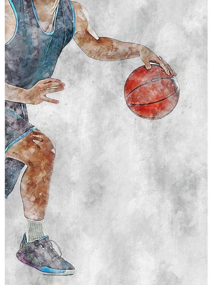 Moderní Basketbal Fotbal Fotbal Plakát Obrazy na plátně Míčové sporty Plakát Tisk Nástěnné umění Obraz Výzdoba obývacího pokoje Cuadros