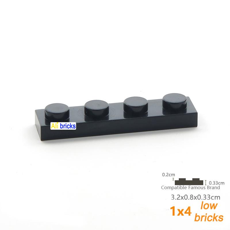 30pcs/lot DIY Blocks Building Bricks Thin 1X4 Educational Assemblage Construction Toys for Children Size Compatible With 3710