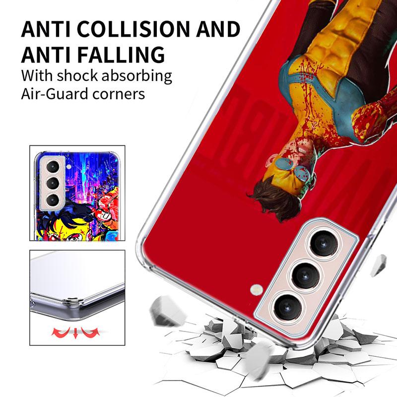 Cartoon Invincible Phone Case For Samsung Galaxy S25 Edge S24 S23 FE S21 S20 S10 Plus S22 S26 Ultra Cover Clear Cases TPU Capa S