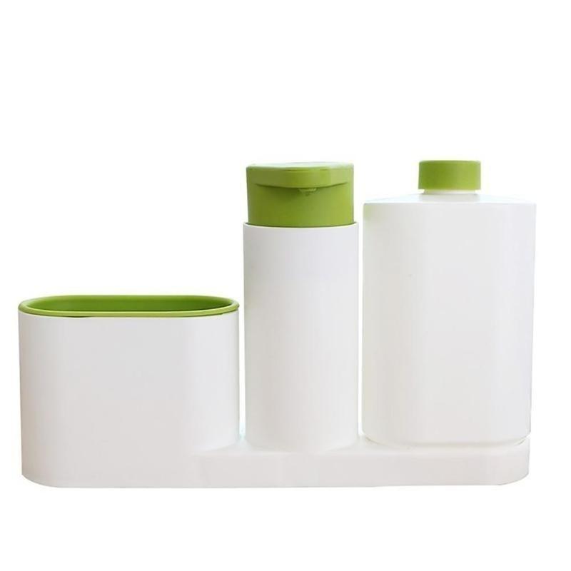 Multifunktionales Spülbeckenregal, Spülmittel- und Waschmittelspender, Aufbewahrungsregal, Handdesinfektionsmittel, 1 Set