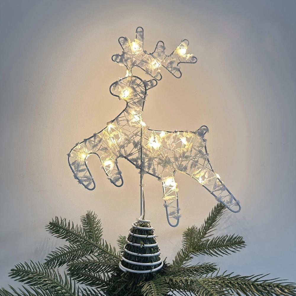Glowing Xmas Treetop Star Decoration Reusable Christmas Tree Top Lights Xmas Tree Ornament Hotel