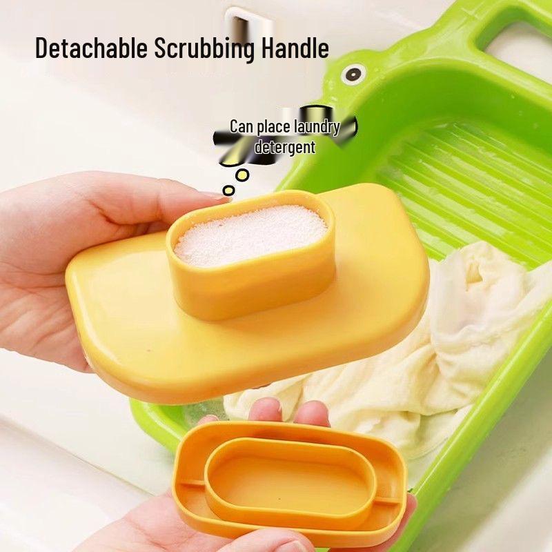 Cartoon Crocodile Roller Washing Board - Multi-Functional Non-Slip for Hand Washing Underwear