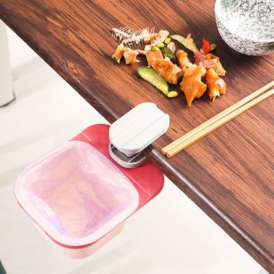 Multifunctional Desktop Rotating Trash Can With Space Saving Clip or Adhesive Design For Office And Home Use