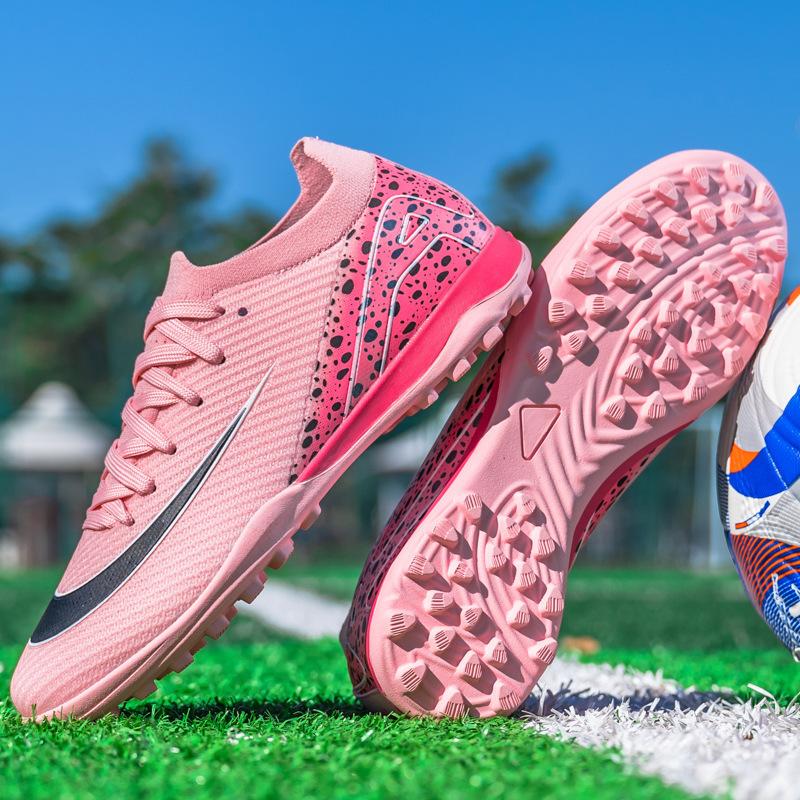 New Low-top Men's and Women's Football Shoes Long Nails TF Broken Nails Competition Training Shoes Men's and Women's Adult Sports Football Shoes