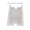 Removable Computer Case Stand Holder Bracket Desktop Mainframe Storage Rack with Brake(Black)