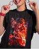 Anime Demon Slayer Kimetsu No Yaiba Black T Shirt Size S 4XL V5