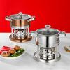 Mini Persönlicher Edelstahl Gas Hot Pot