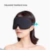 Comfy Material Sleep Mask Padded Design Blockout Light Eye Mask 3D Ice Silk Eye Mask  Relax Aid