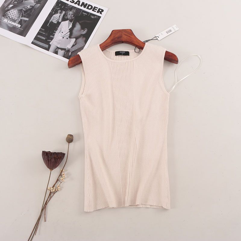 T's American Brand Minimalist Casual Sleeveless Knitwear Foreign Trade Original Order Super Comfortable Silm Vest